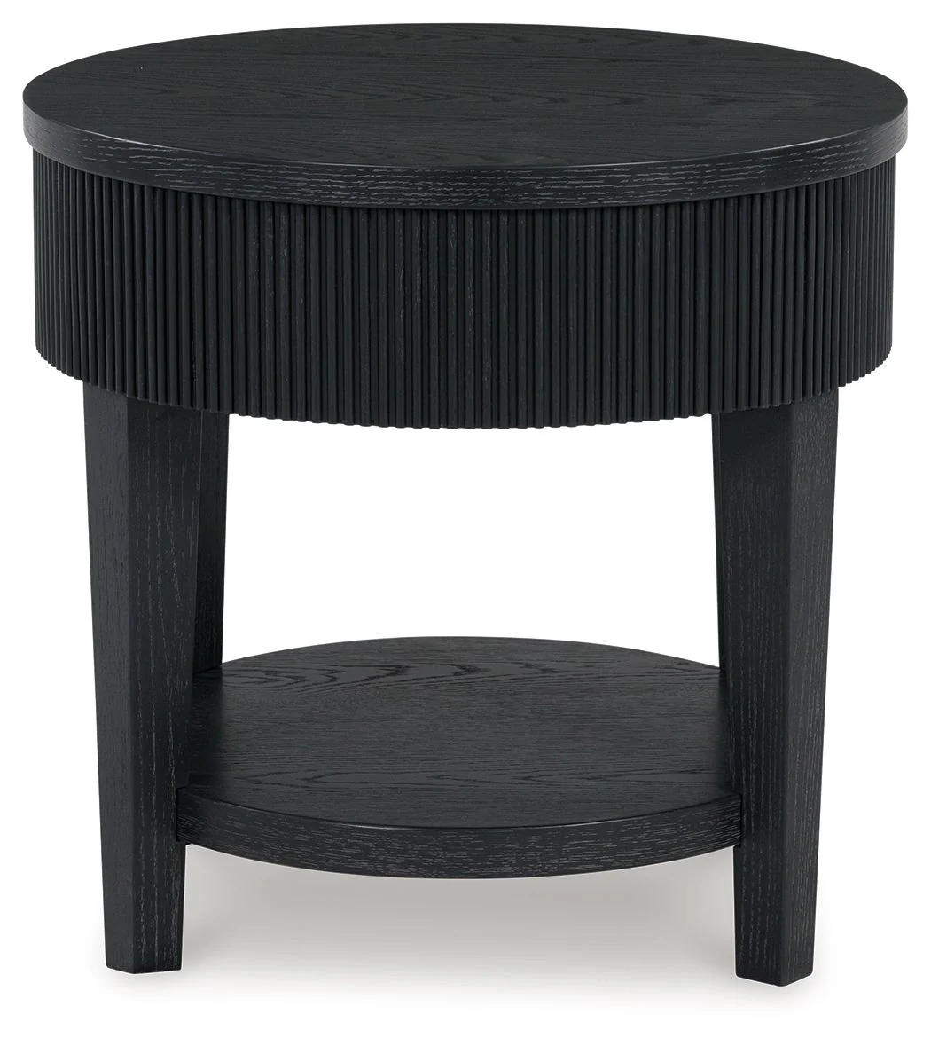 Marstream - Round End Table - Black - Image 4
