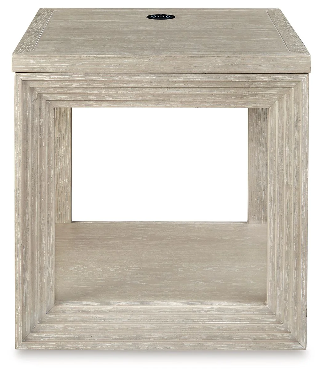 Marxhart - Square End Table - Bisque - Image 4