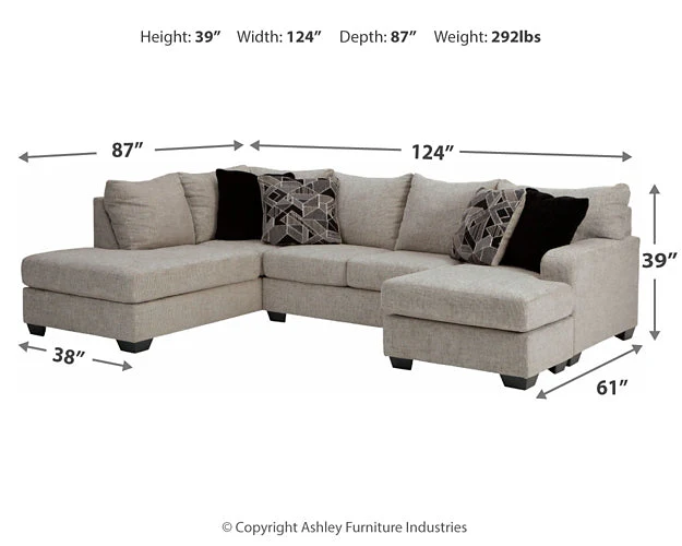 Megginson 2-Piece Sectional with Chaise - Image 5