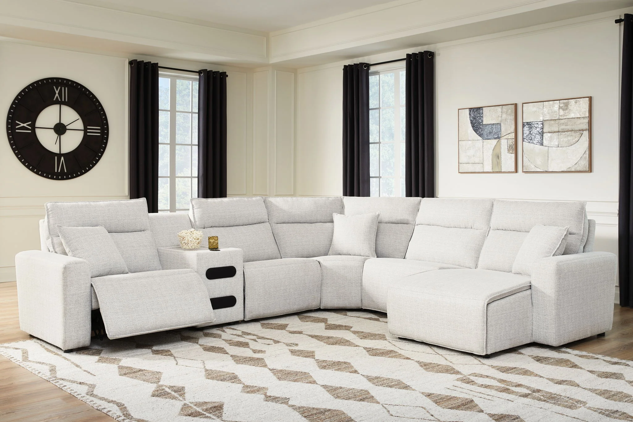 Modmax II - Reclining Sectional - Stone - Image 19