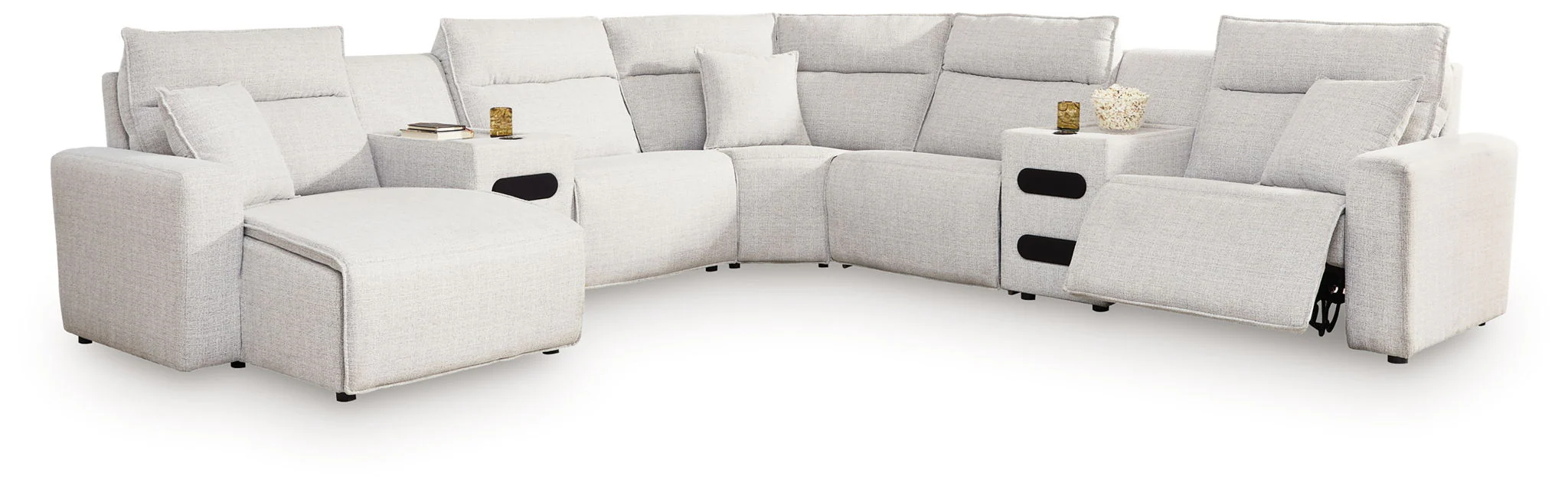 Modmax II - Reclining Sectional - Stone - Image 4