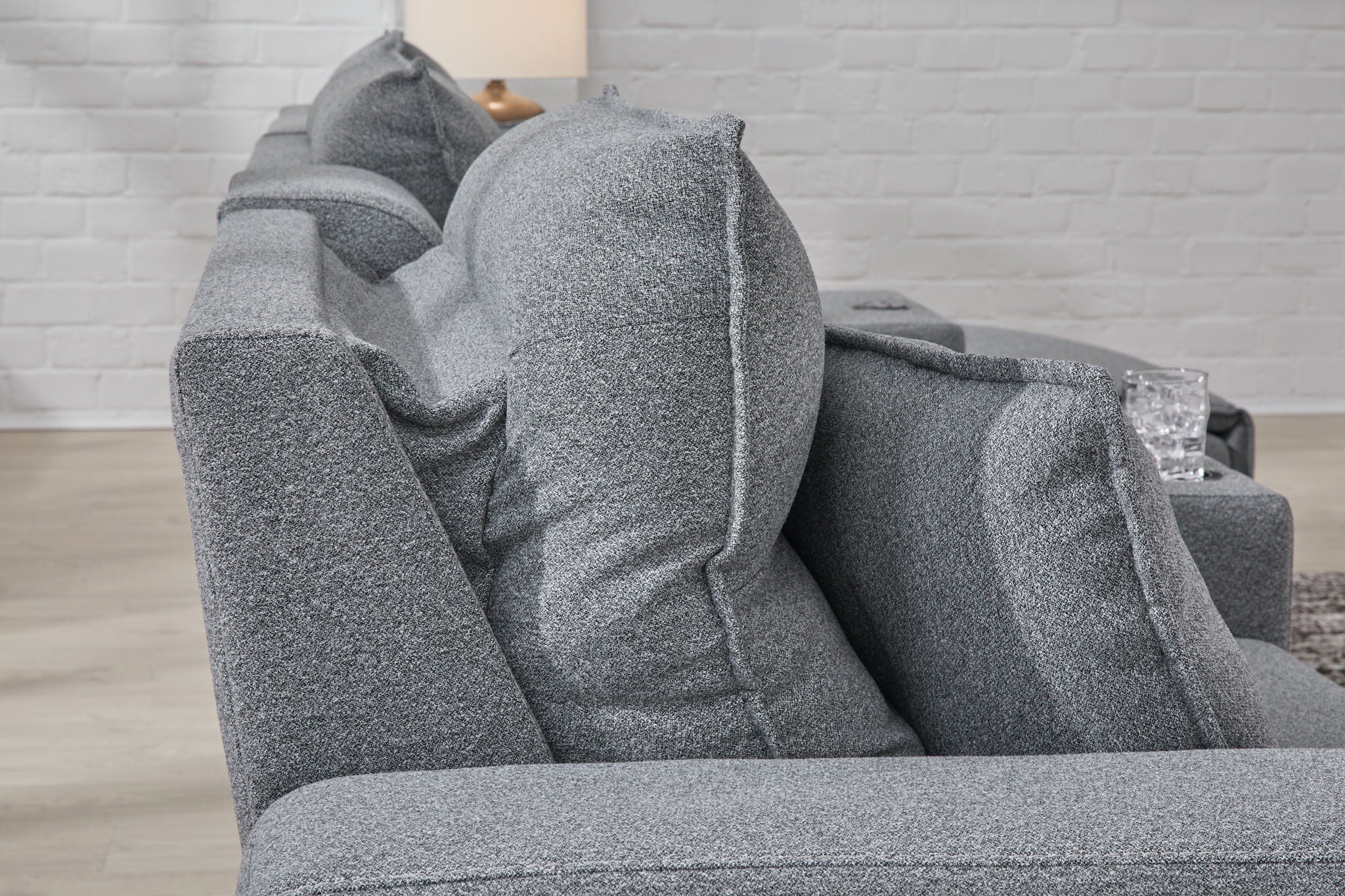 Modmax II - Reclining Sectional - Salt And Pepper - Image 44