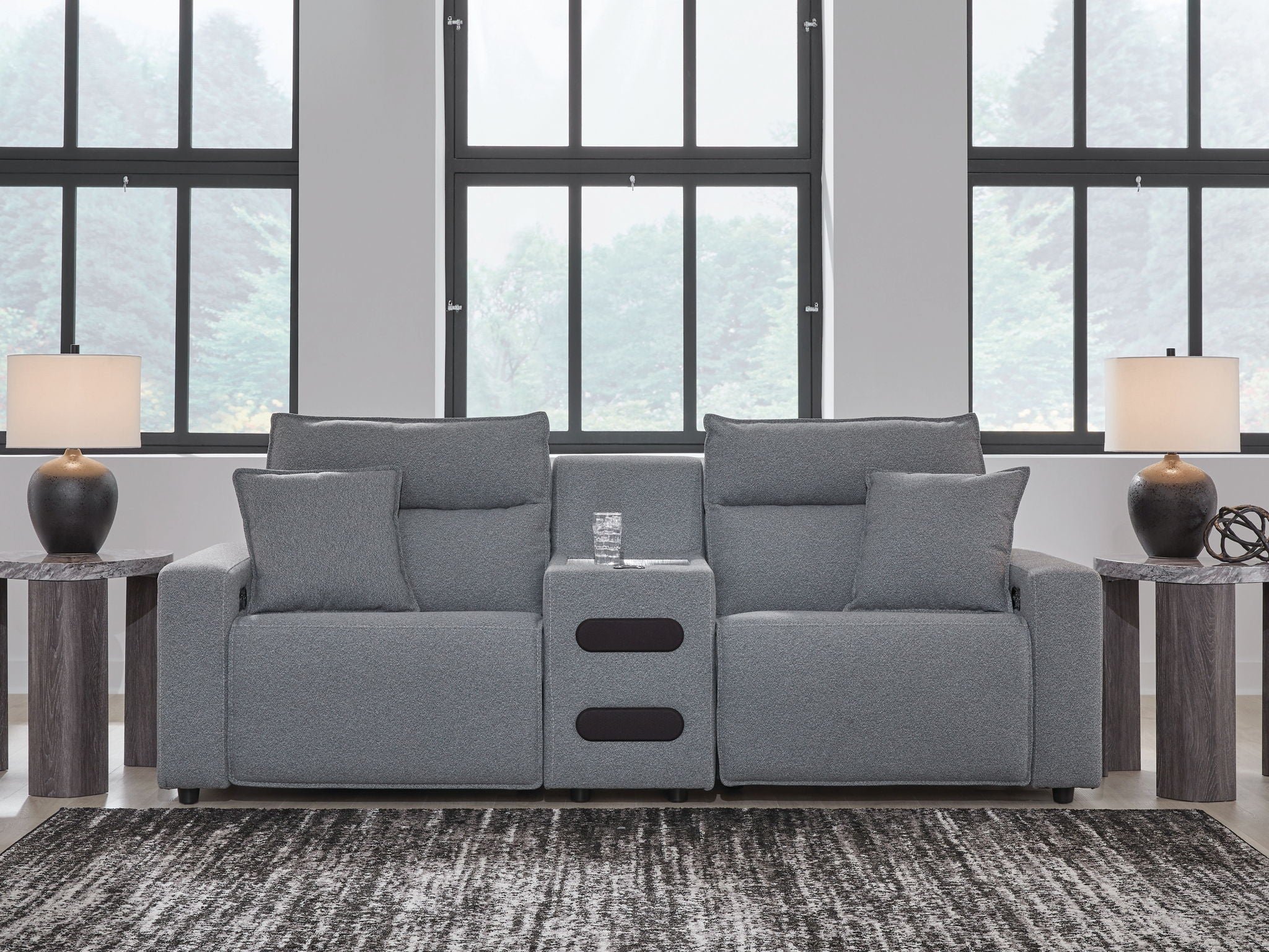 Modmax II - Reclining Sectional - Salt And Pepper - Image 55
