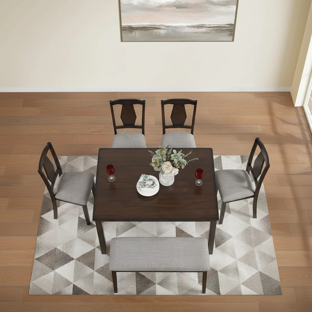 Montana Table + 4 Chairs + Bench - Image 2