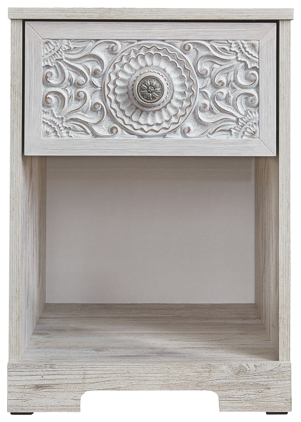 Paxberry - One Drawer Night Stand - Whitewash - Image 4
