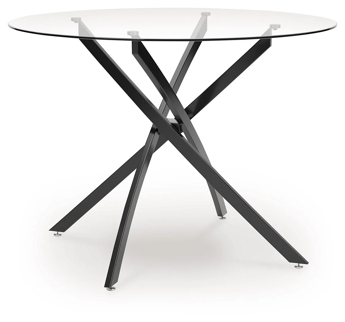 Pharwynn - 5 Pc. - Dining Room Table, 4 Side Chair - Black - Image 4