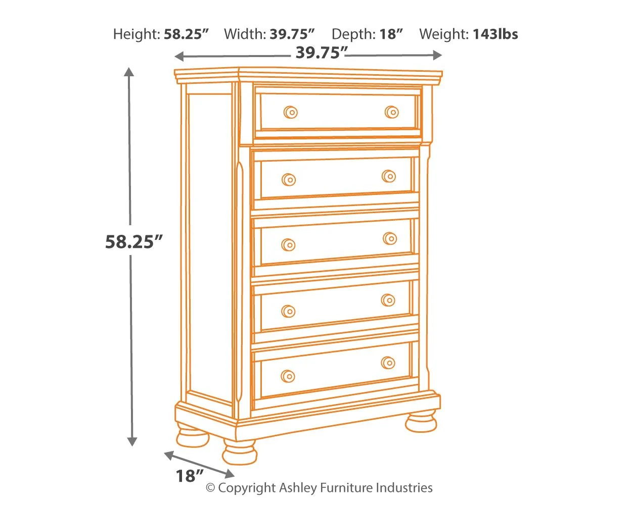 Porter - Chest - Rustic Brown - Image 2