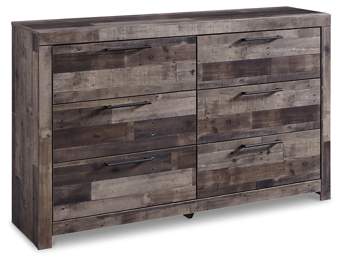 Derekson Queen Panel Bed with 4 Storage Drawers with Dresser - Image 3