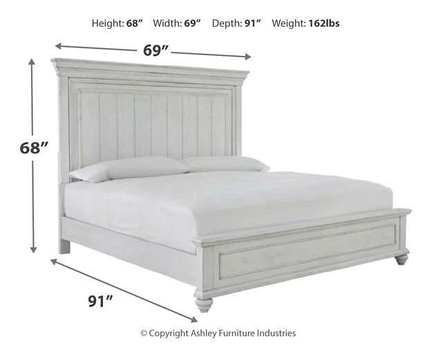 Kanwyn Queen Panel Bed with Mirrored Dresser and 2 Nightstands - Image 7