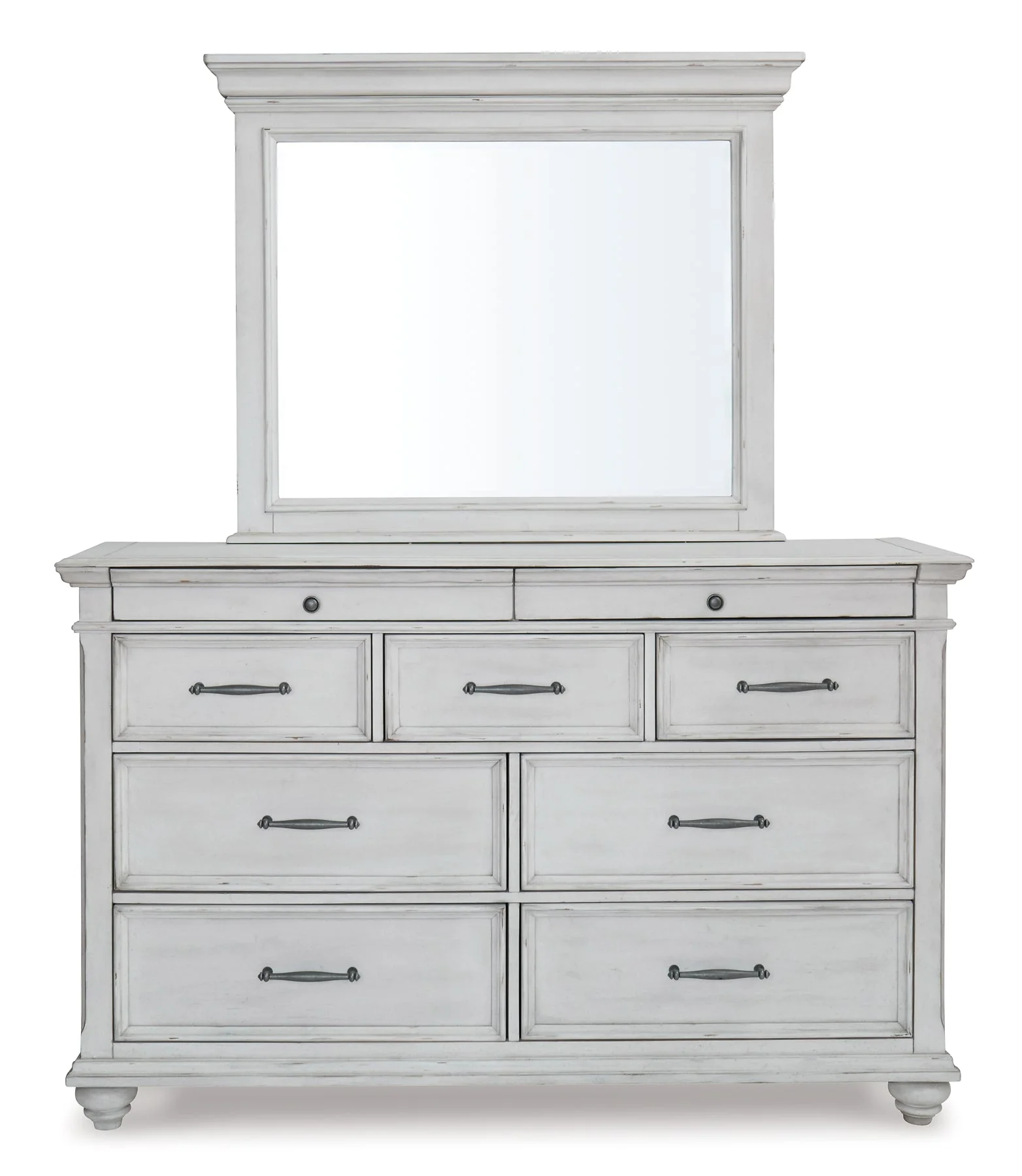 Kanwyn Queen Panel Bed with Mirrored Dresser and Chest - Image 4