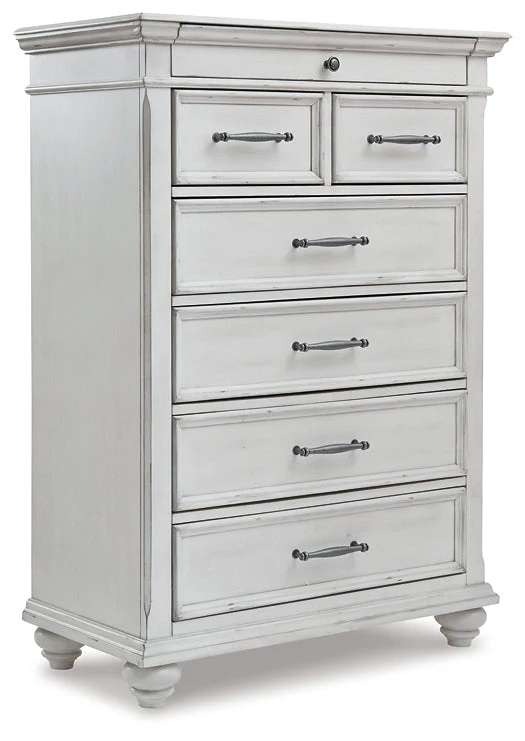 Kanwyn Queen Panel Bed with Mirrored Dresser and Chest - Image 4