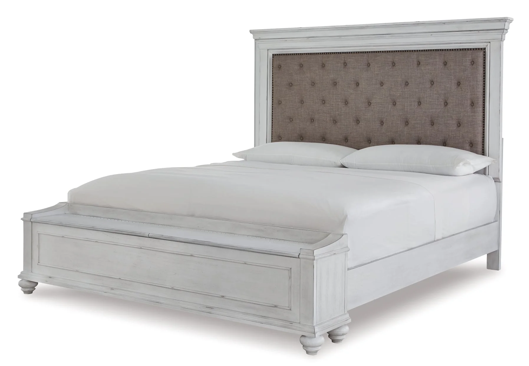 Kanwyn Queen Panel Bed with Storage with Mirrored Dresser, Chest and 2 Nightstands - Image 3