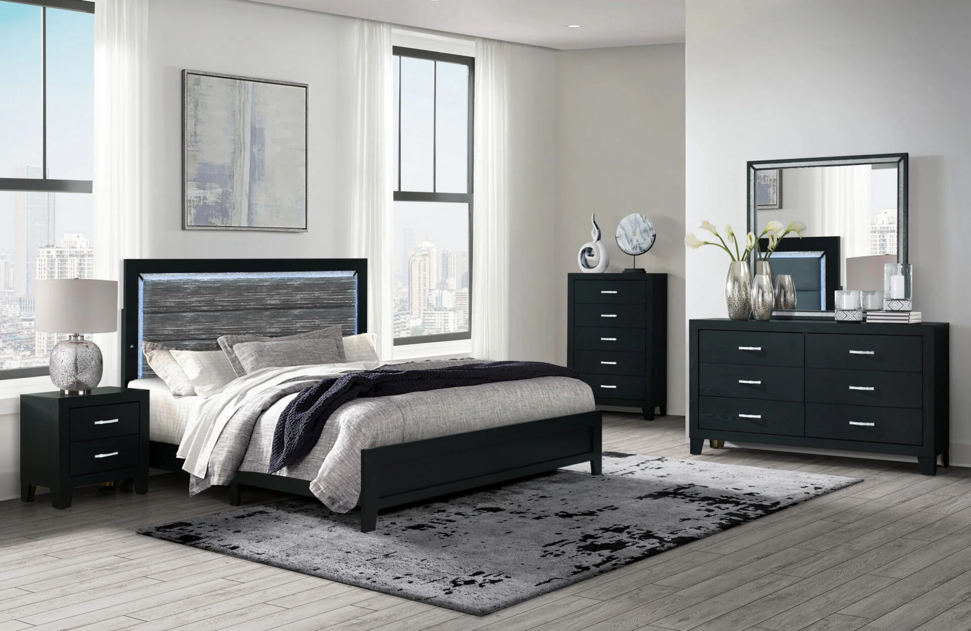 Reid Dresser Mirror Bed Frame Choose Your Size!!