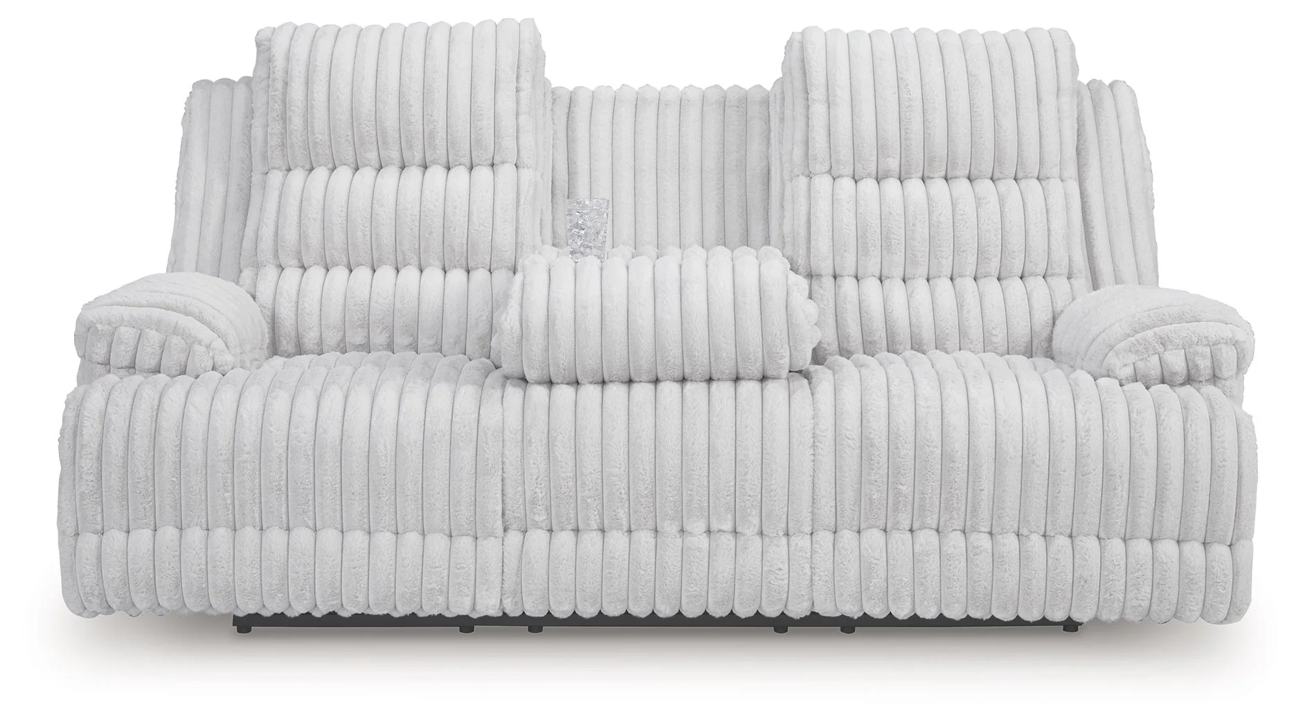 Rhines Falls - Reclining Power Sofa With Drop Down Table - Alloy - Image 4
