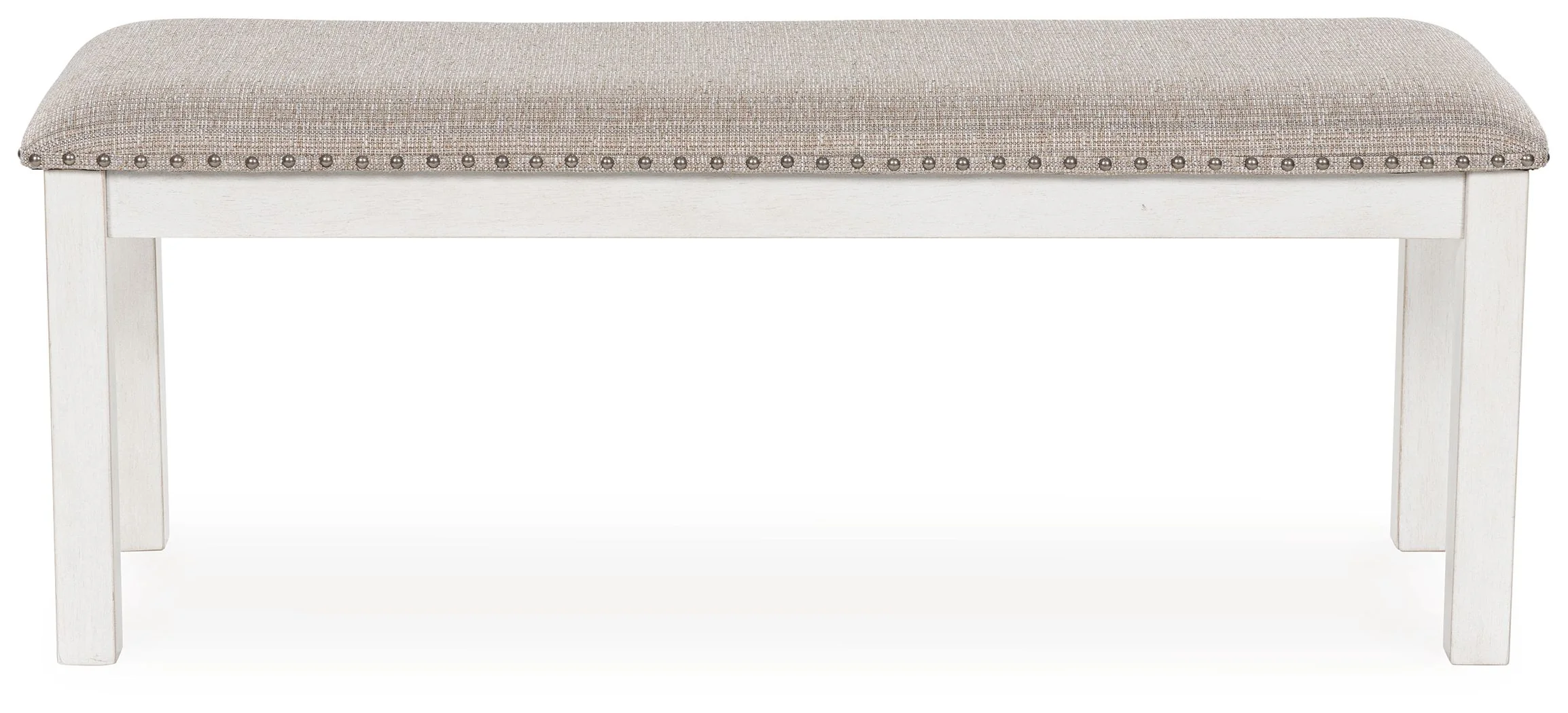 Robbinsdale - Large Upholstered Dining Room Bench - Antique White - Image 4