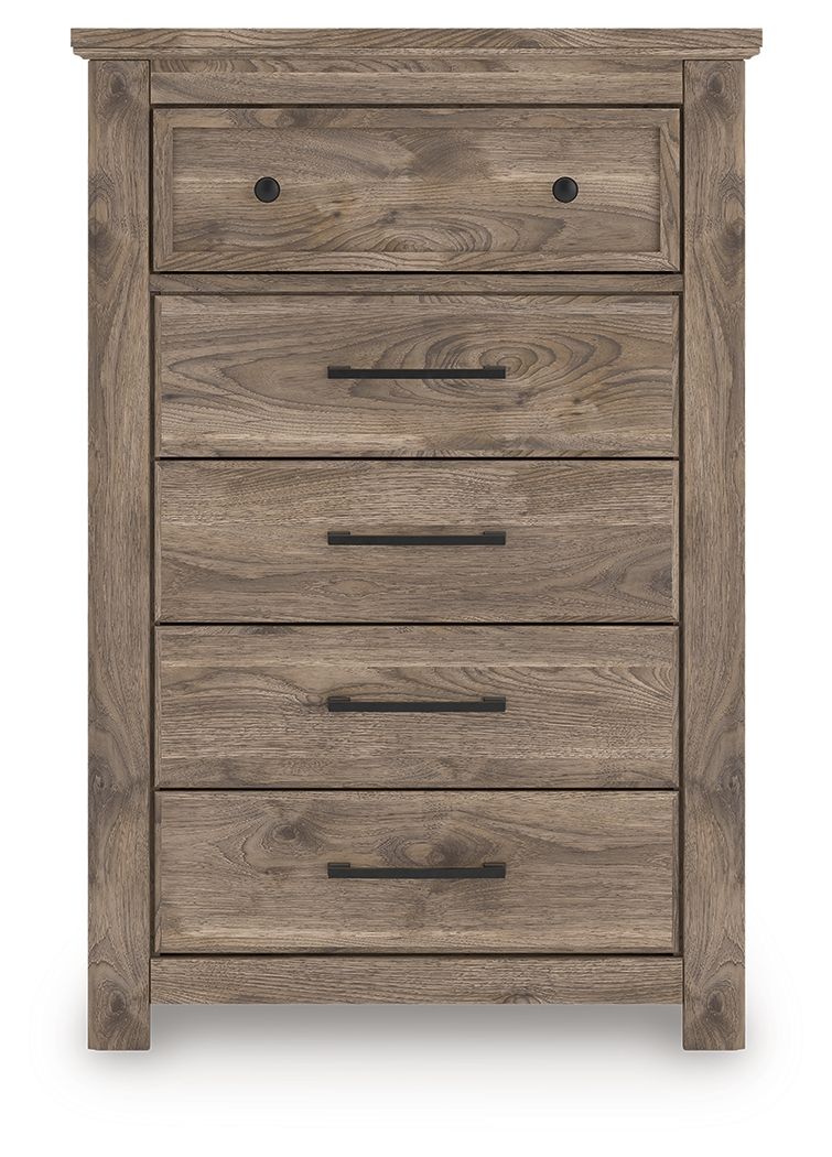 Rusticott - Five Drawer Chest - Brown - Image 3