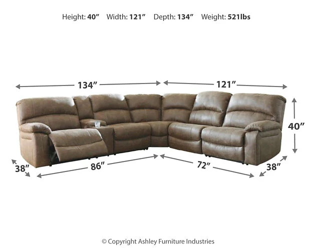 Segburg 4-Piece Power Reclining Sectional - Image 5
