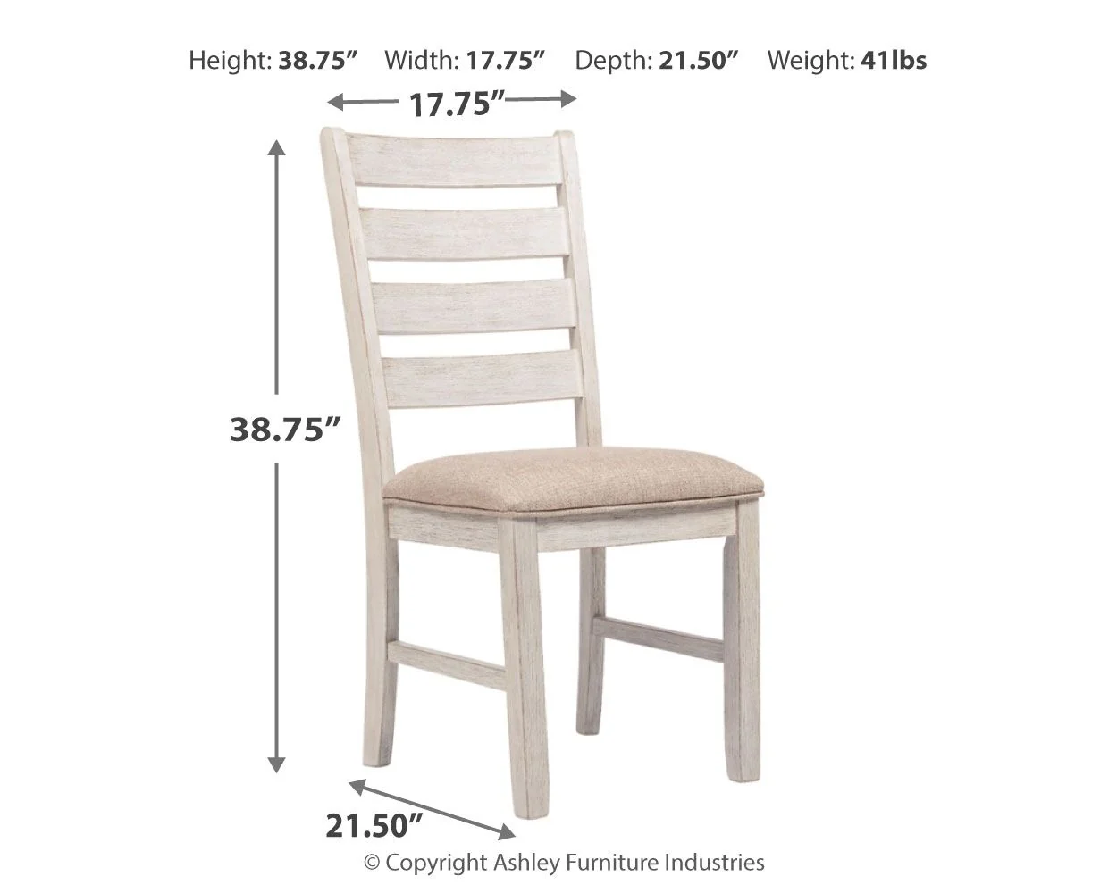 Skempton - Dining UPH Side Chair (Set of 2) - White - Image 3