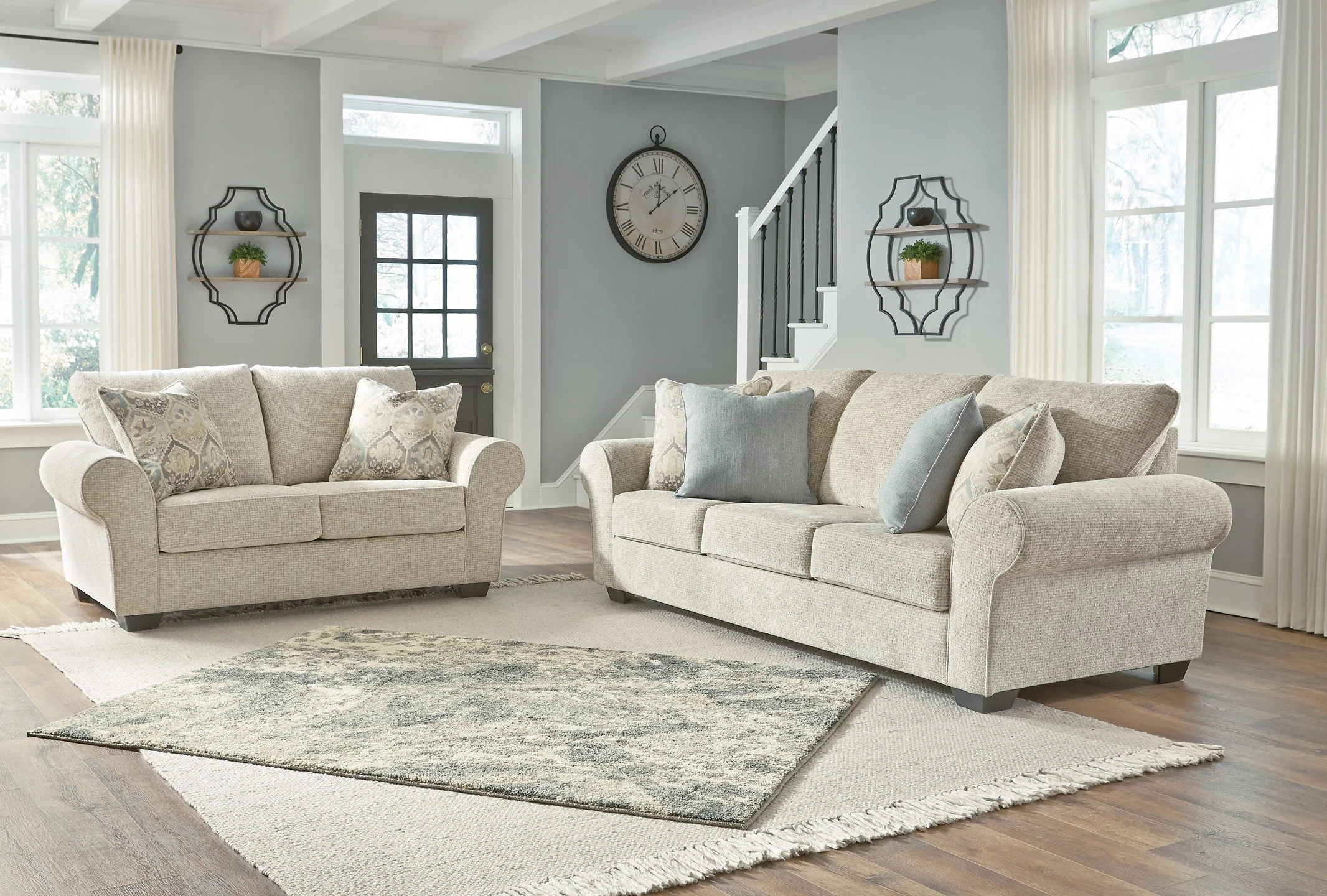 Haisley Sofa, Loveseat, Chair and Ottoman - Image 3