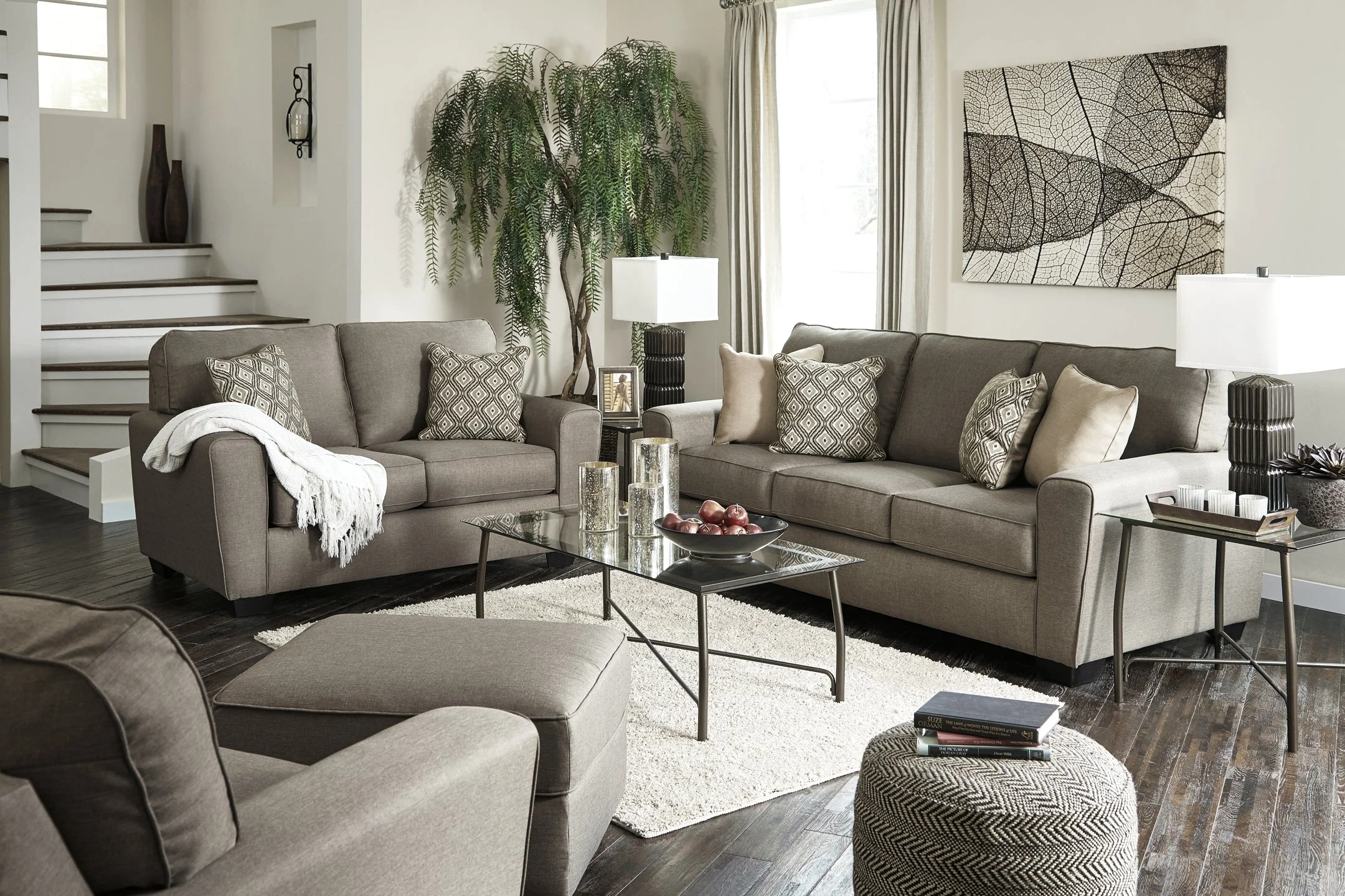 Calicho Sofa, Loveseat, Chair and Ottoman - Image 2