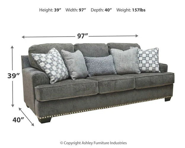 Locklin Sofa, Loveseat, Chair and Ottoman - Image 8