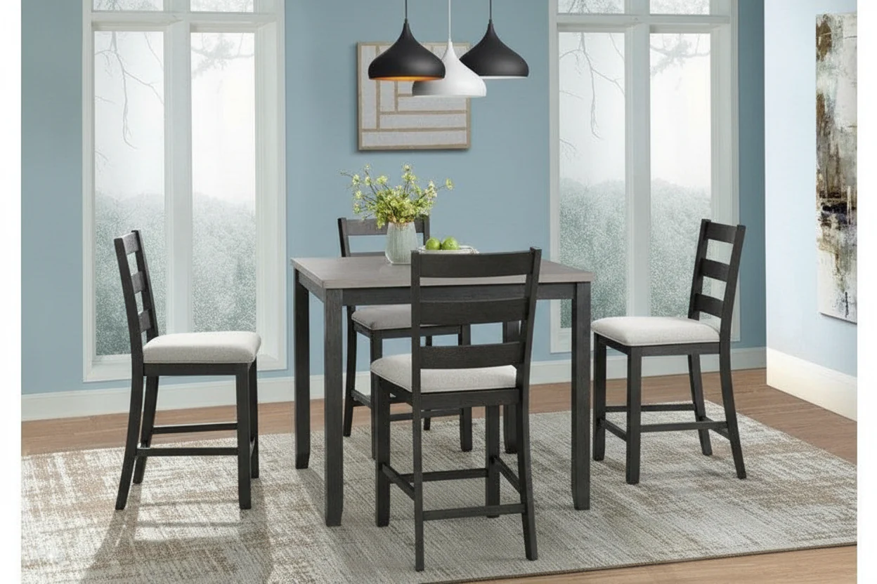 Martin Pub Table + 4 Stools - Image 2