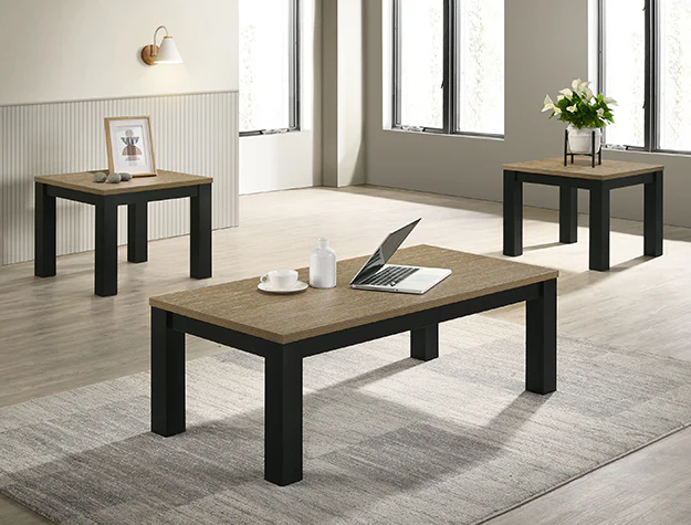 Theo Natural Coffee and 2 End Tables - Image 2