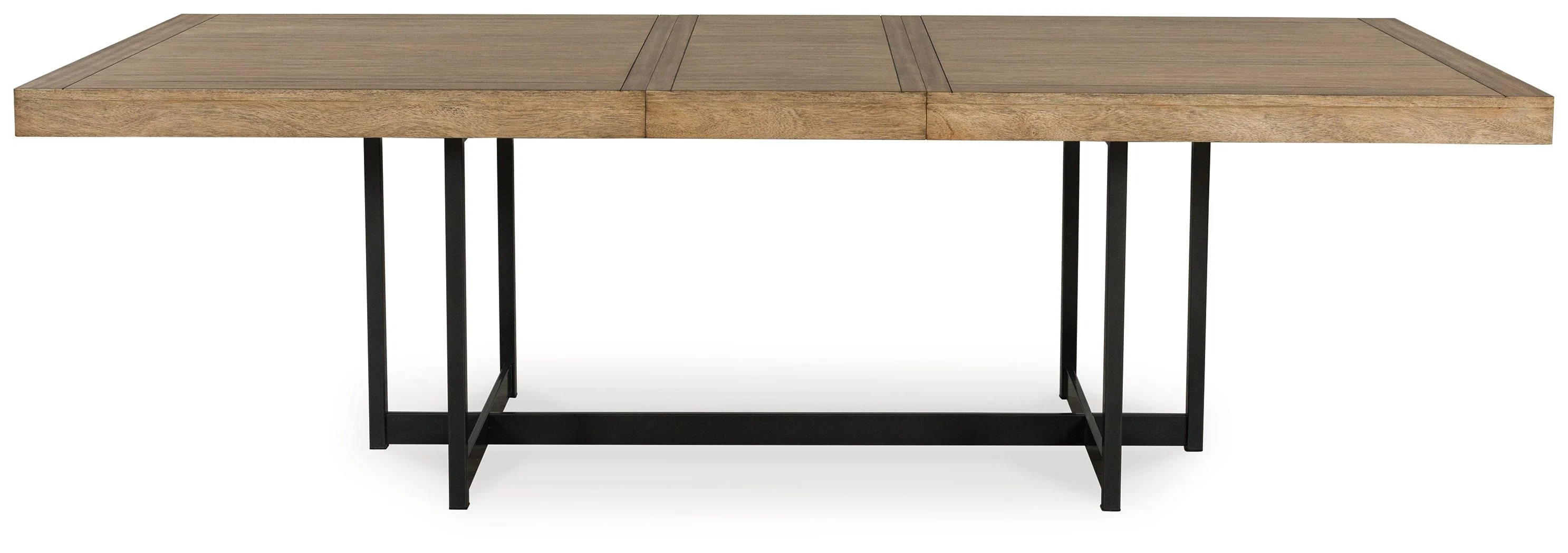 Tomtyn - Rectangular Dining Room Extension Table - Light Brown - Image 2