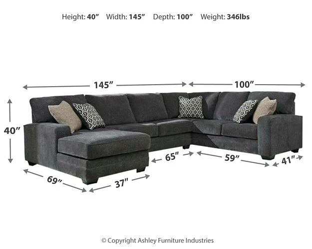 Tracling 3-Piece Sectional with Chaise - Image 5