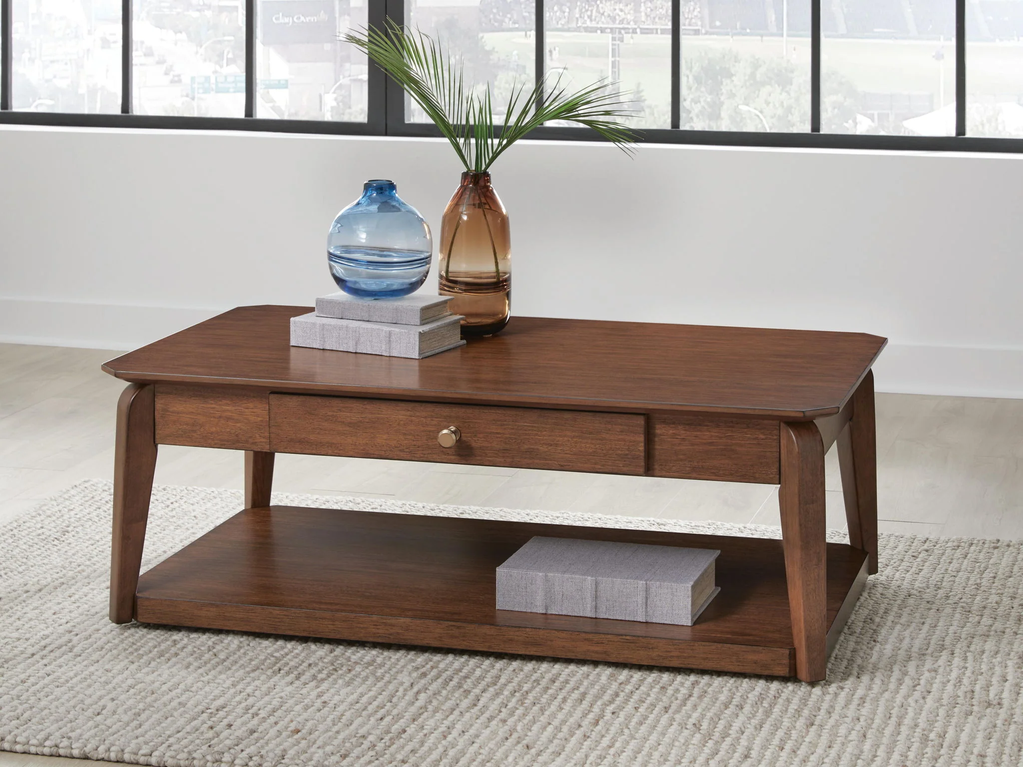 Trenmour - Rectangular Cocktail Table - Medium Brown - Image 3