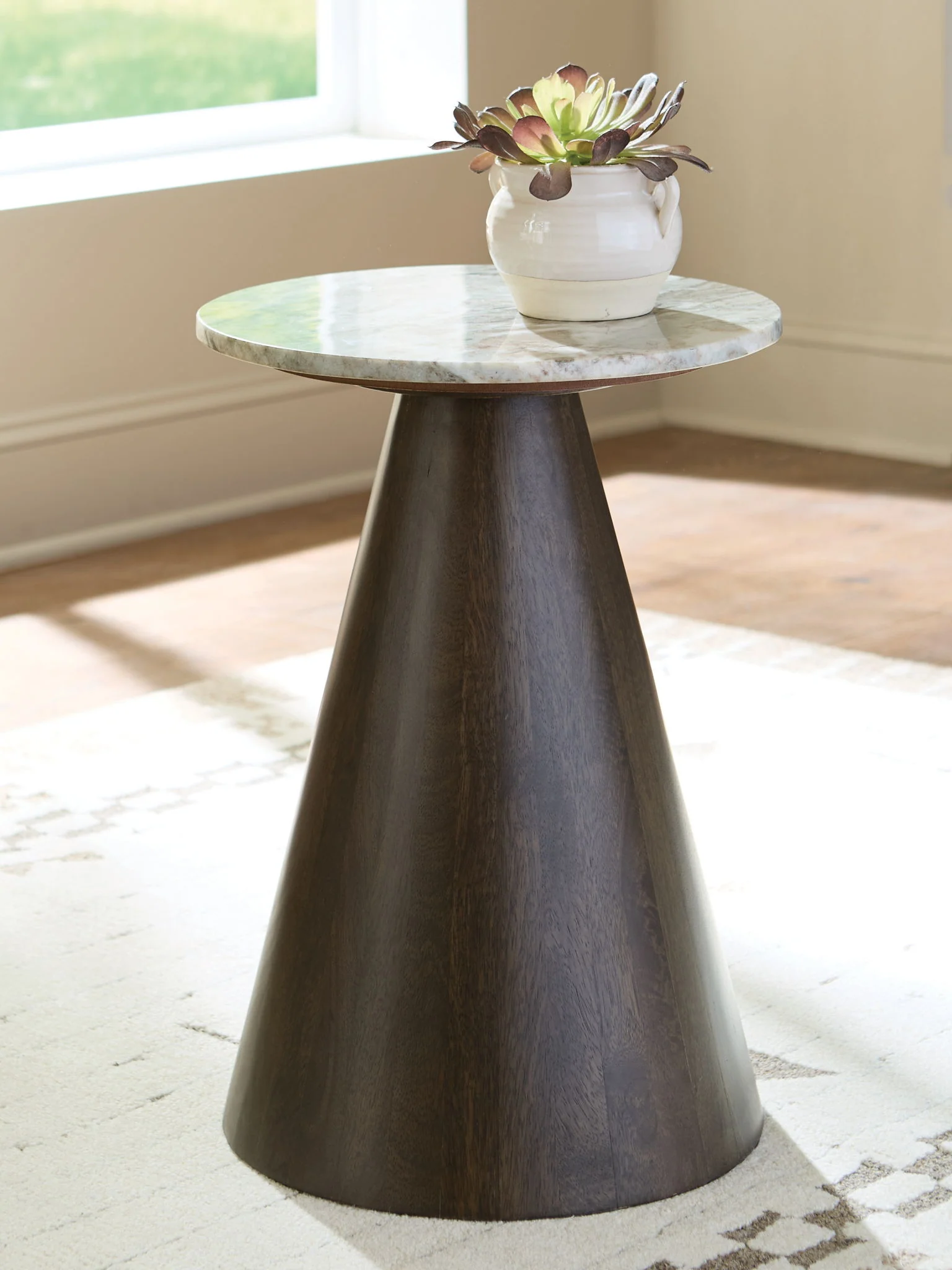 Waltnor - Accent Table - Gray / White / Brown - Image 4