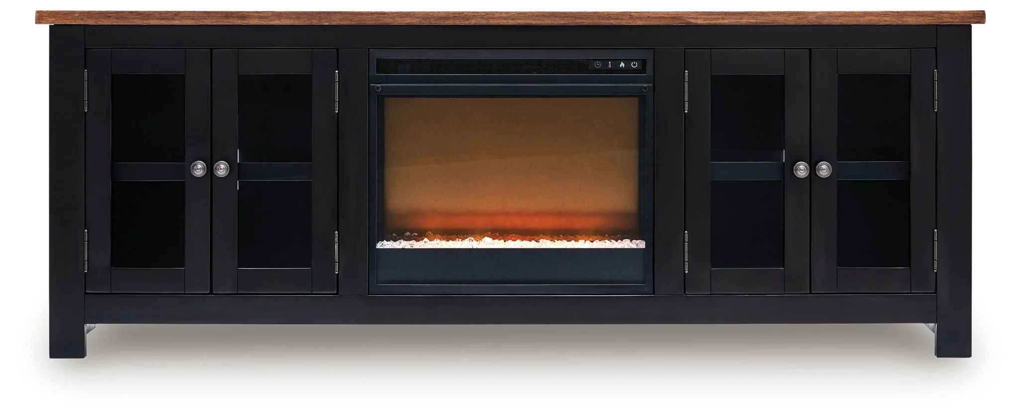 Wildenauer - 76" TV Stand With Electric Fireplace - Image 2