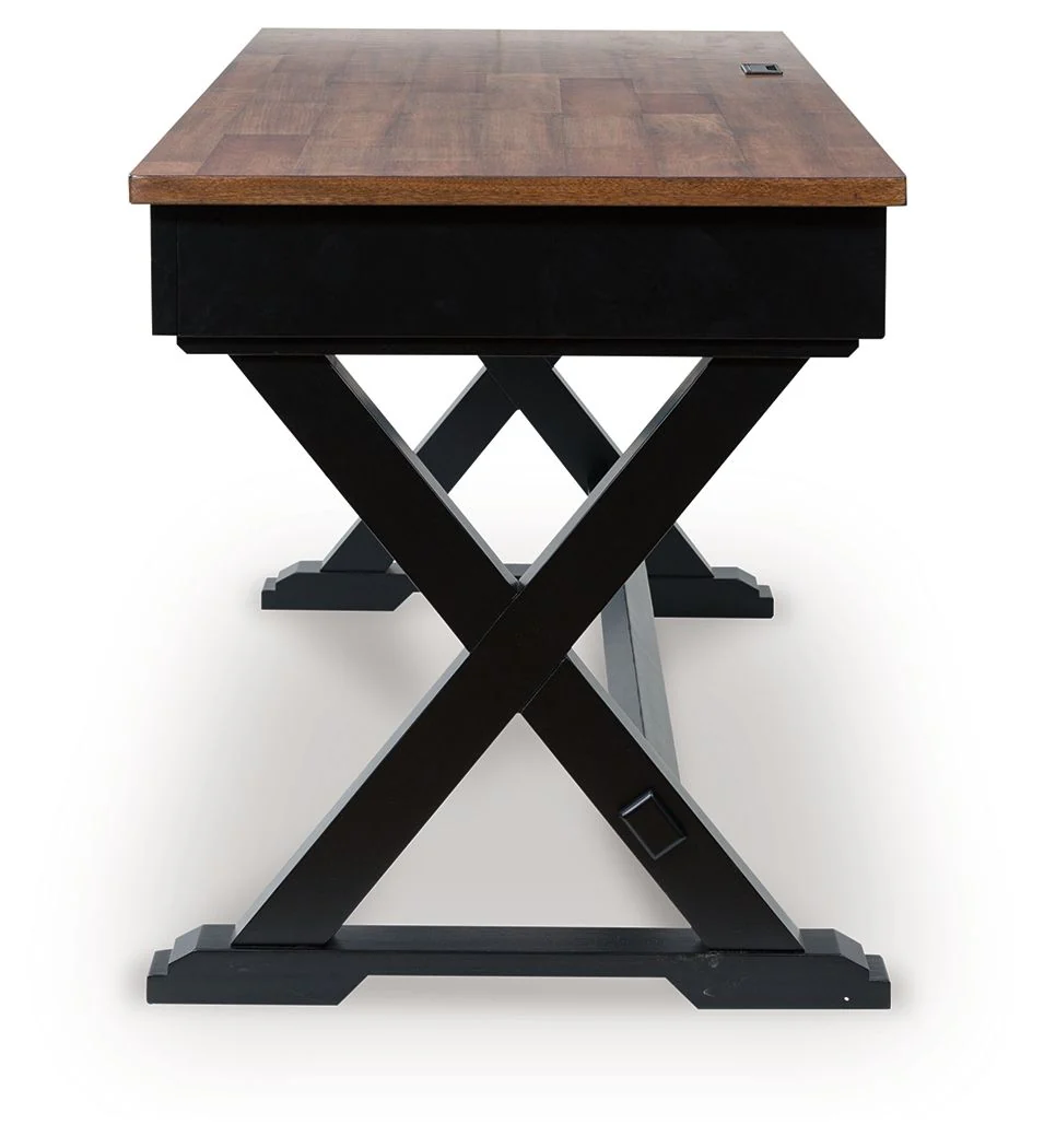 Wildenauer - Home Office Desk - Brown / Black - Image 4