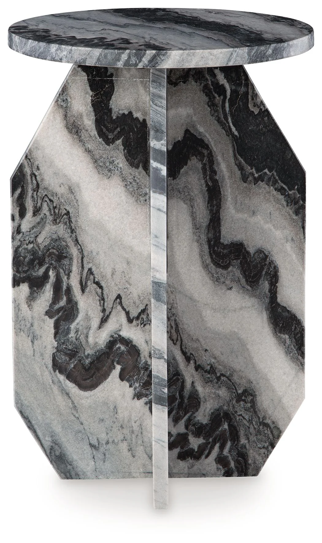 Wrenlane - Accent Table - Black / White / Taupe - Image 3