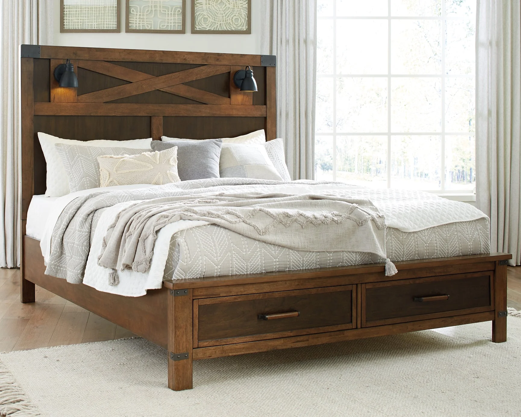 Wyattfield Queen Panel Bed with Storage - Image 3