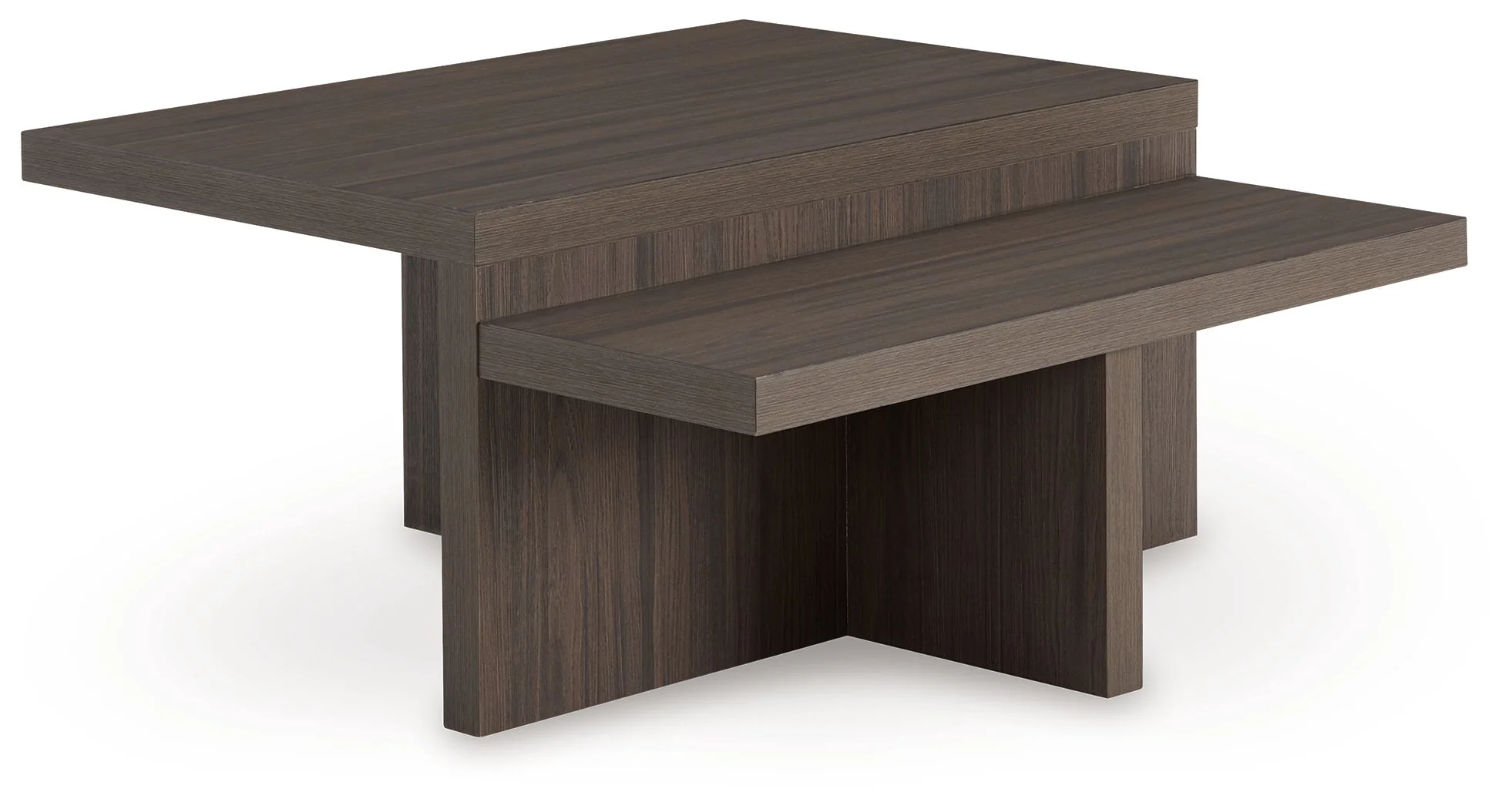 Zendex - Occasional Table Set (Set of 2) - Brown - Image 4