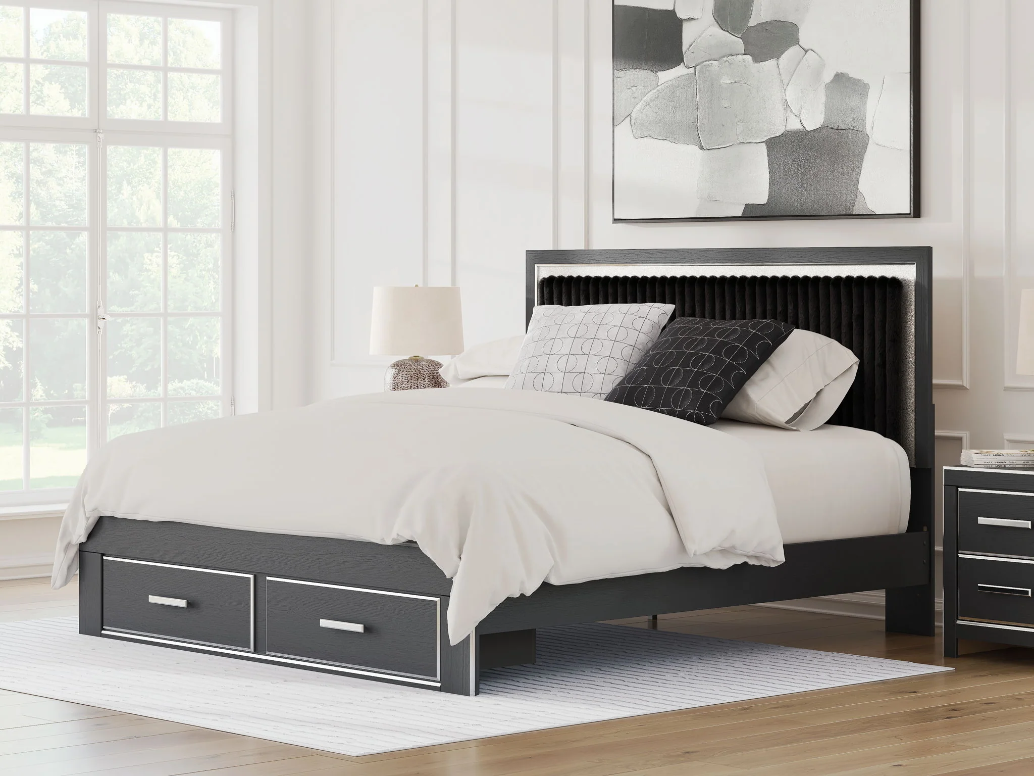 Zuraleus - Upholstered Panel Platform Storage Bed - Image 14