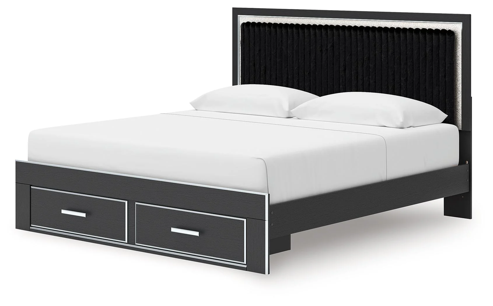 Zuraleus - Upholstered Panel Platform Storage Bed - Image 6